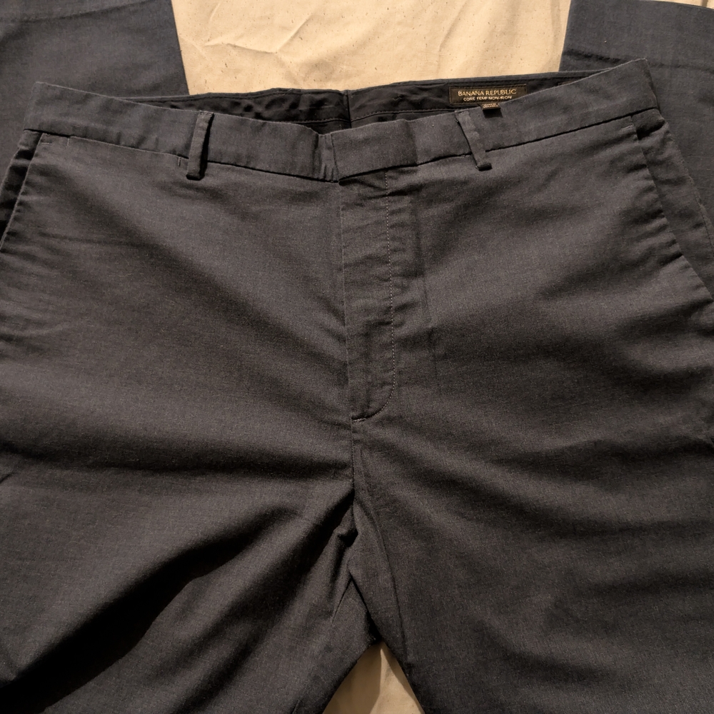 Banana Republic Dark Gray Men's Dress Pants